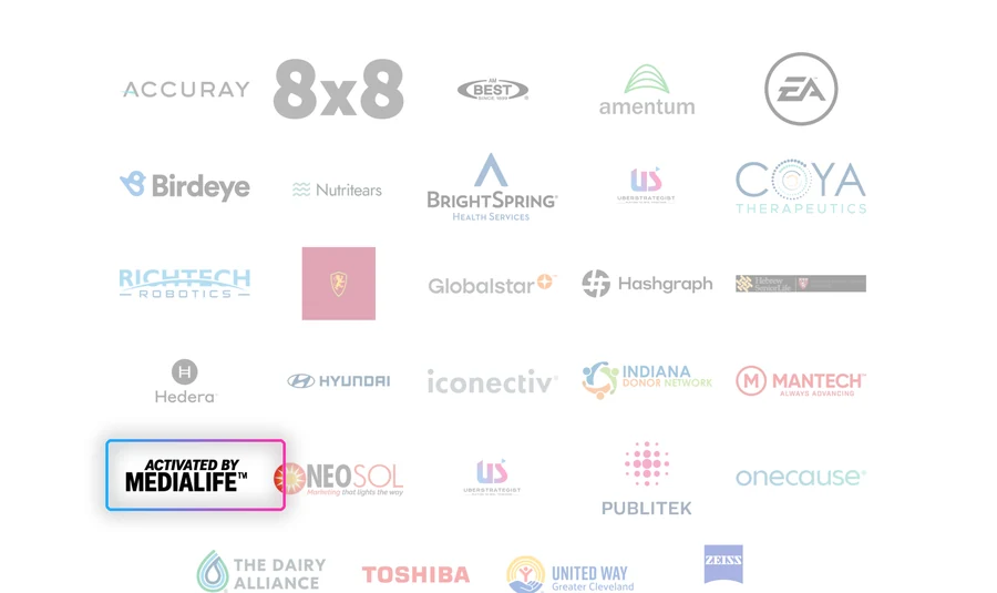 2025 Pinnacle Awards winners, Marketing & Communications — Activated by MEDIALIFE listed alongside EA, Hyundai, Toshiba and ZEISS